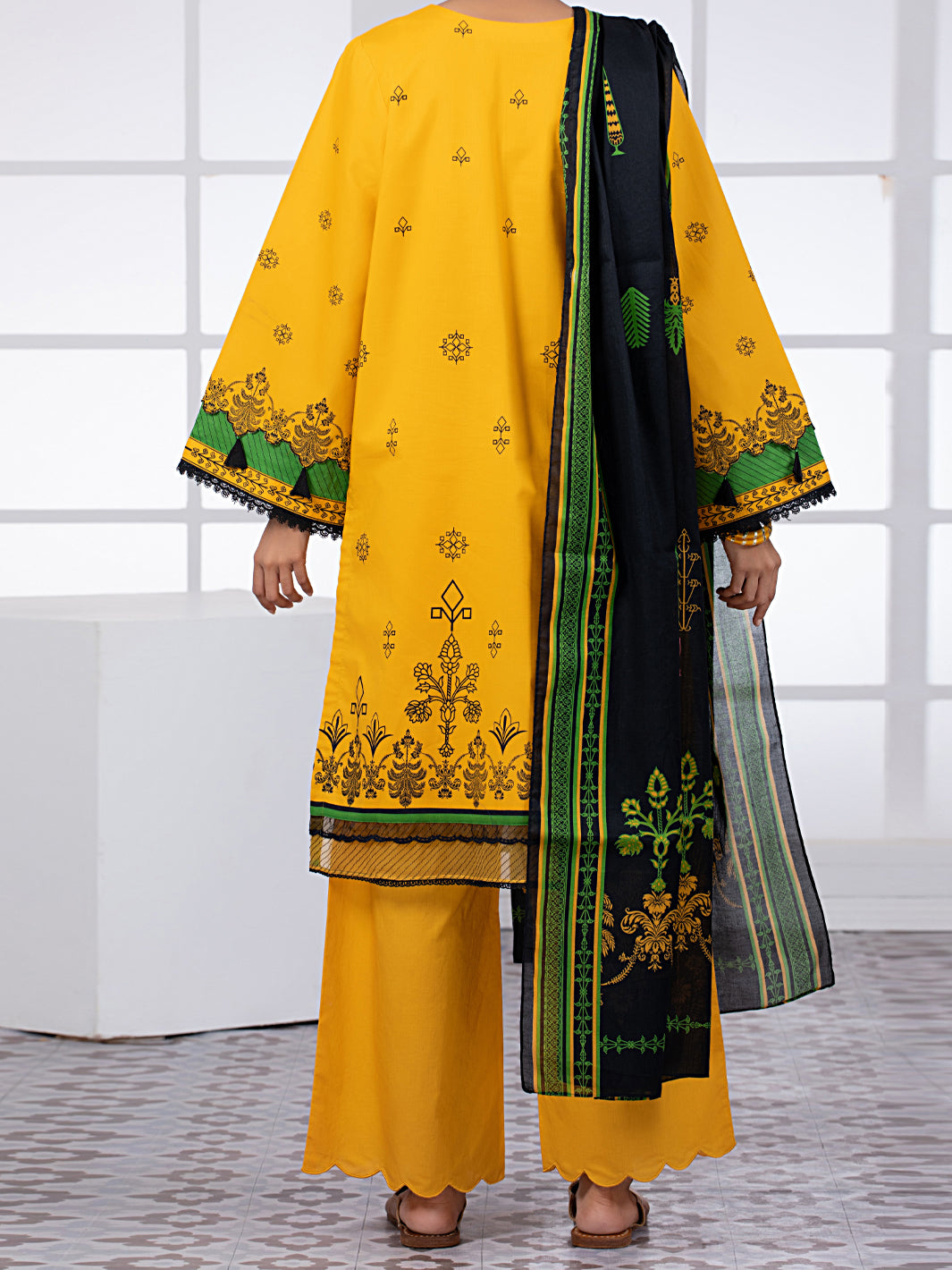 Mustard Lawn 2Pc Unstitched - ALP-2PS-1445A
