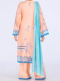 Peach Lawn 2Pc Unstitched - ALP-2PS-1446B