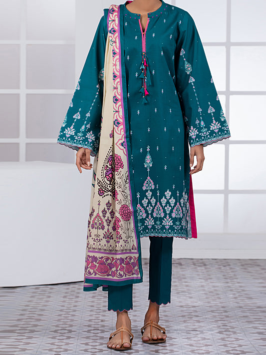 Teal Lawn 2 Piece Unstitched - ALP-2PS-1447A