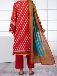 Red Lawn 2 Piece Unstitched - ALP-2PS-1449A