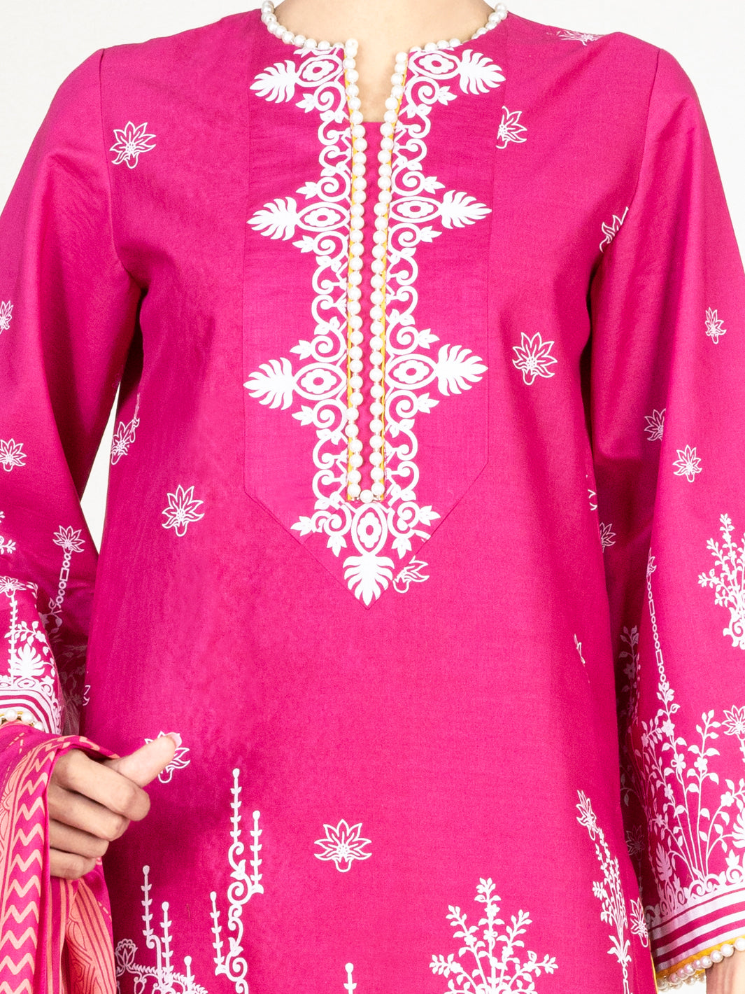 Pink Lawn 2Pc Unstitched - ALP-2PS-1451B