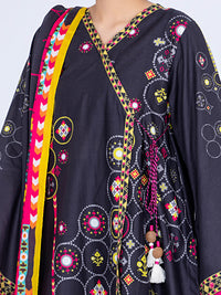 Black Lawn 2Pc Unstitched - ALP-2PS-1454A