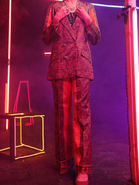 Brown Satin 2Pc Stitched - ALP-2PS-LKS-1458