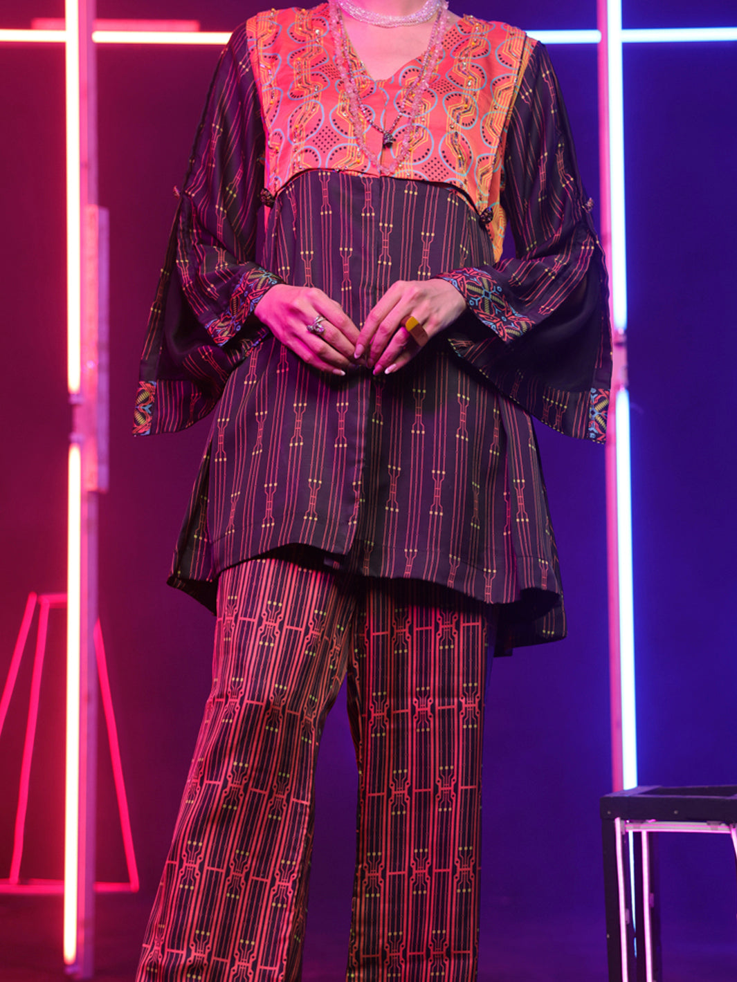 Maroon 2Pc Stitched - ALP-2PS-LKS-1460