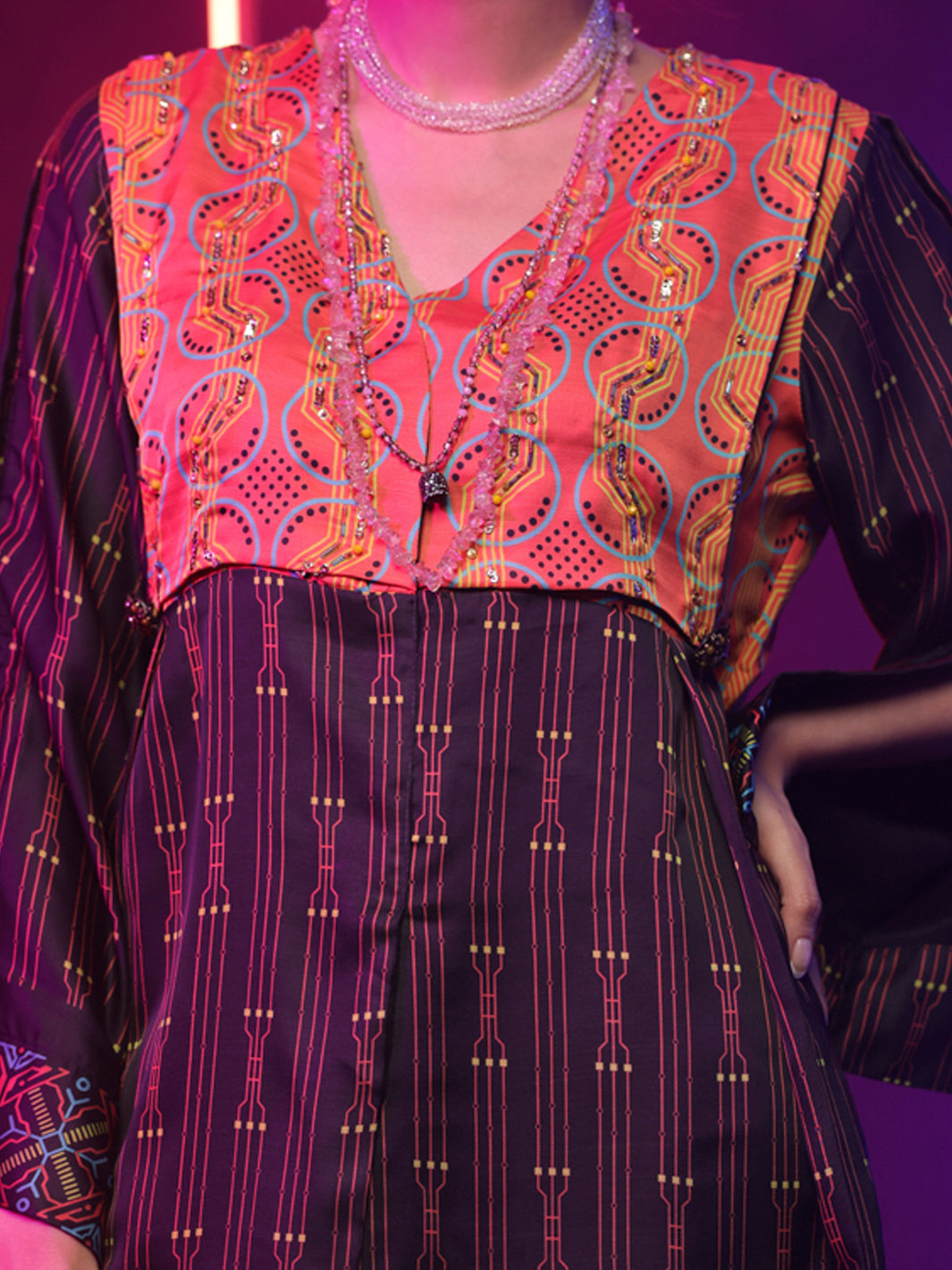 Maroon 2Pc Stitched - ALP-2PS-LKS-1460