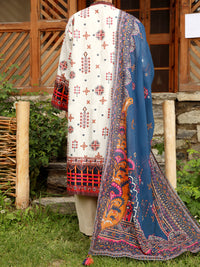 Beige Lawn 3Pc Unstitched - ALP-3PS-1474