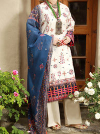 Beige Lawn 3Pc Unstitched - ALP-3PS-1474