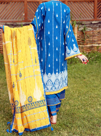 Blue Lawn 3Pc Unstitched - ALP-3PS-1476