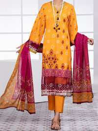 Yellow Lawn 3Pc Unstitched - ALP-3PS-1479