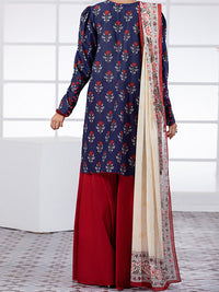 Blue Lawn 3Pc Unstitched - ALP-3PS-1484