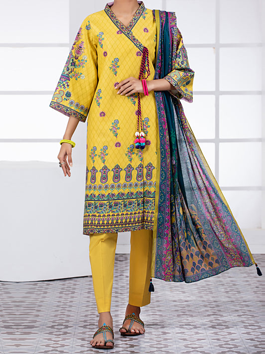 Yellow Lawn 3Pc Unstitched - ALP-3PS-1487