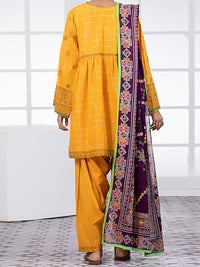 Yellow Lawn 3Pc Unstitched - ALP-3PS-1492