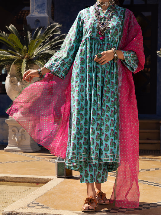 Aqua Lawn 3 Piece Unstitched - ALP-3PS-1498