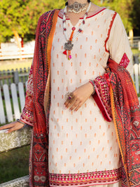 Cream Lawn 3 Piece Stitched - ALP-3PS-1510