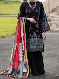 Black Lawn 3 Piece Stitched - ALP-3PS-1512
