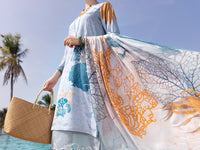 Ice Blue Burn Out 3 Piece Unstitched - ALP-3PS-1514