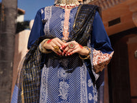 Blue Jacquard 3 Piece Stitched - ALP-3PS-1523