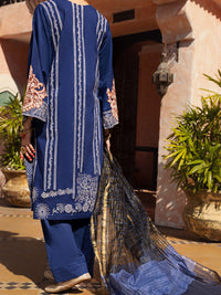 Blue Jacquard 3 Piece Stitched - ALP-3PS-1523