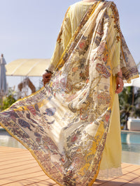 Yellow Yarn Dyed 3 Piece Unstitched - ALP-3PS-1527