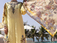 Yellow Yarn Dyed 3 Piece Unstitched - ALP-3PS-1527