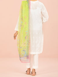 White Lawn 3 Piece Unstitched - ALP-3PS-1540