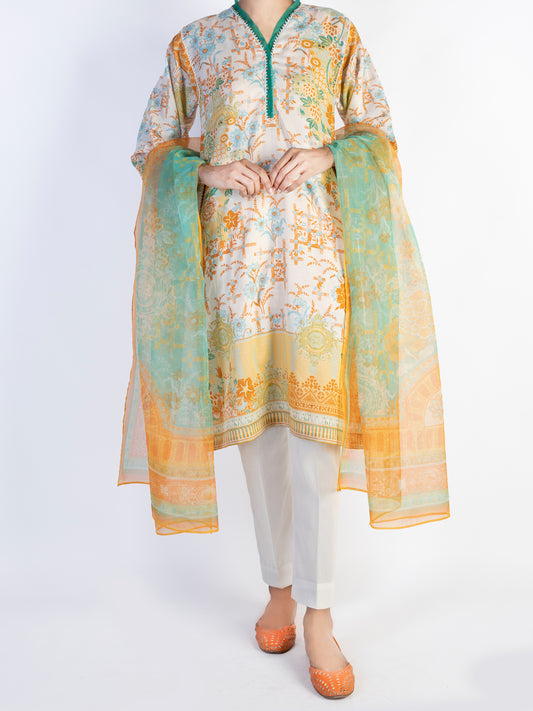 Ivory Lawn 3 Piece Unstitched - ALP-3PS-1543