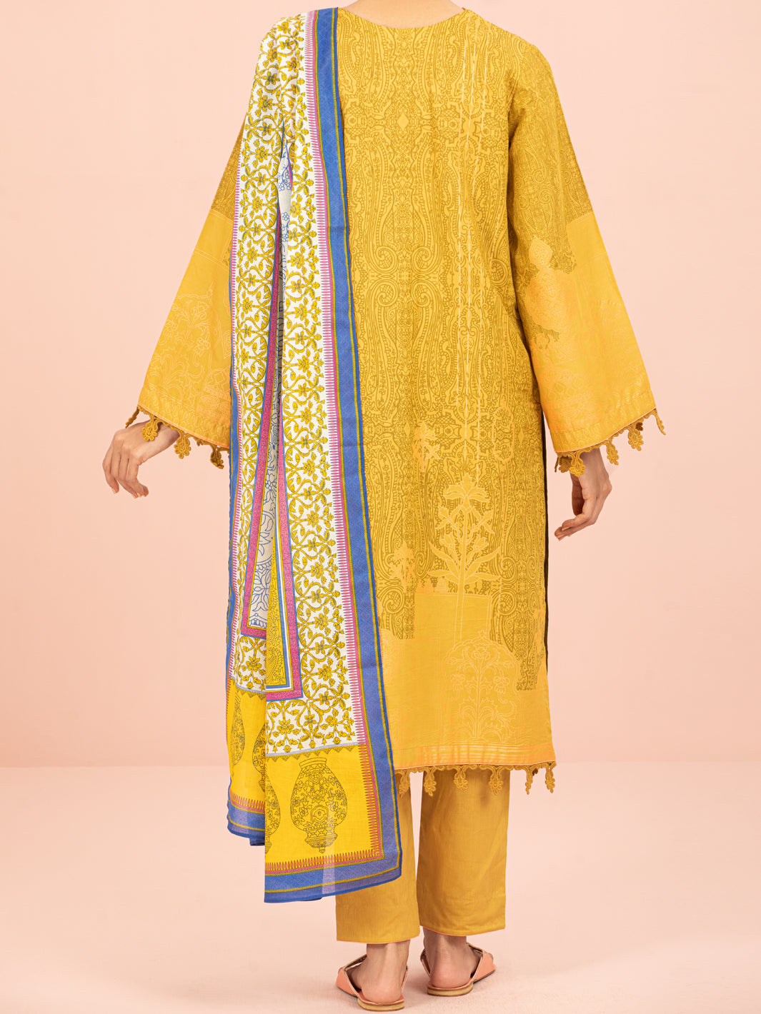 Mustard Lawn 3 Piece Unstitched - ALP-3PS-1547