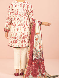 Cream Lawn 2 Piece Unstitched - ALP-2PS-1558