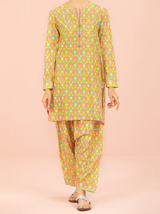 Yellow Lawn 2 Piece Unstitched - ALP-2PS-1564