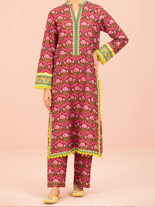 Maroon Lawn 2 Piece Unstitched - ALP-2PS-1565