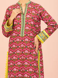 Maroon Lawn 2 Piece Unstitched - ALP-2PS-1565