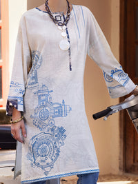 Beige Lawn Tunic - ALP-LK-1566