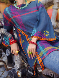 Teal Lawn Tunic - ALP-LK-1567