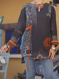 Black Lawn Tunic - ALP-LK-1568