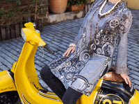 Grey Lawn Tunic - ALP-LK-1570