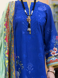 Blue Lawn 3Pc Stitched - ALP-3PS-1573