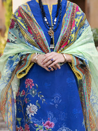 Blue Lawn 3Pc Stitched - ALP-3PS-1573