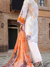 Grey Lawn 3 Piece Stitched - ALP-3PS-1576