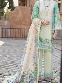 Sage Green Jacquard 3 Piece Stitched - ALP-3PS-1578
