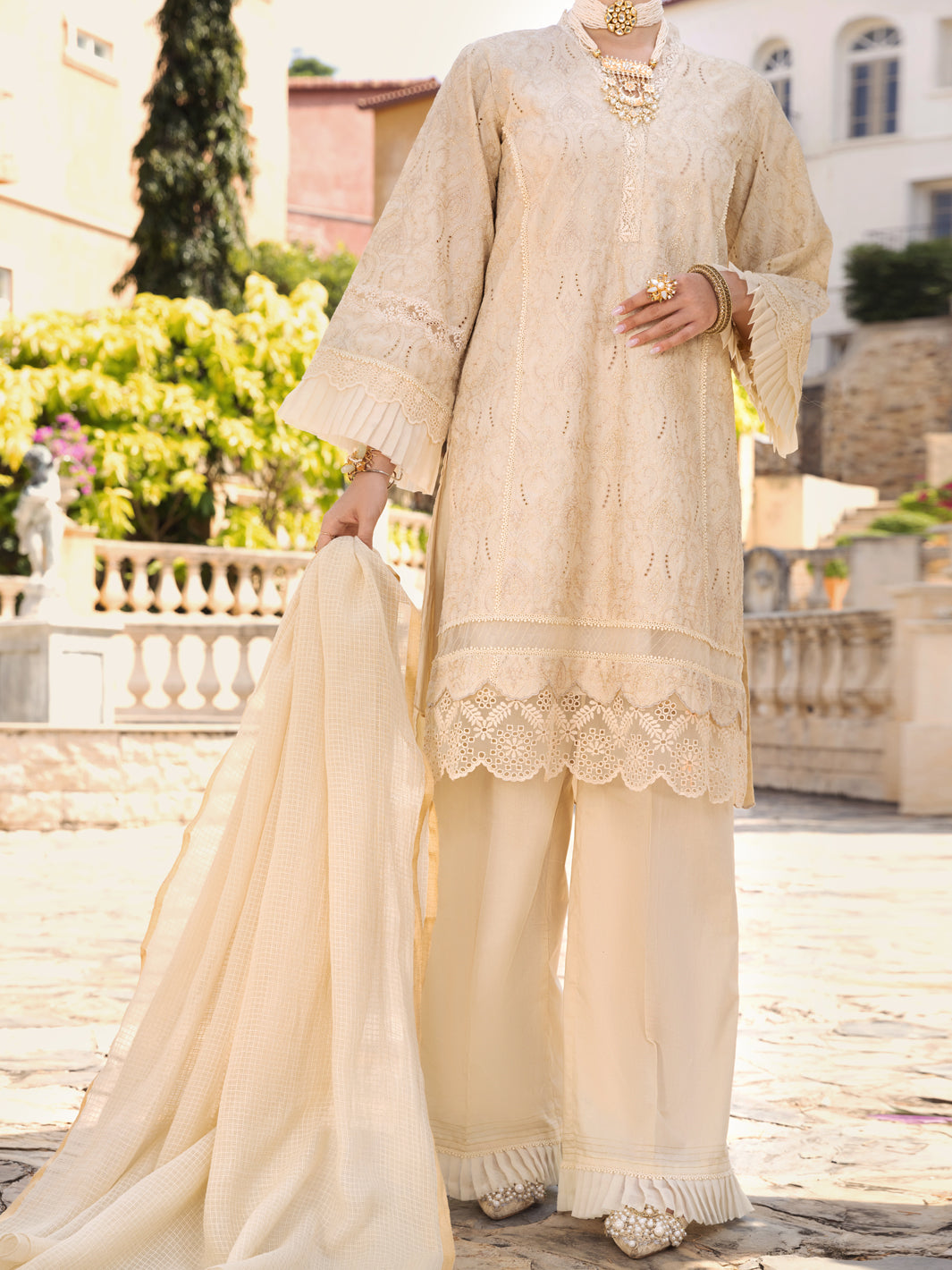 Beige Lawn 3Pc Unstitched - ALP-3PS-1588