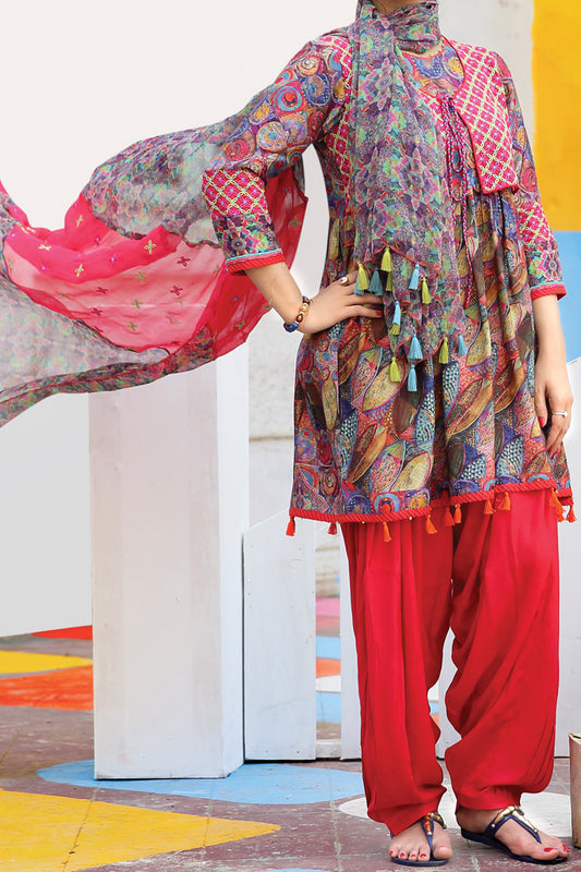 Pink 3Pc Stitched - ALDP-061