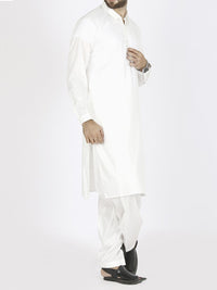 Off White Kameez Shalwar - AL-KS-2170