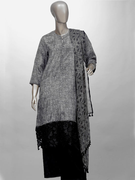 Grey 2Pc Unstitched - ALP-317