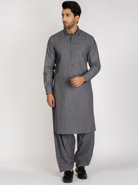 Grey Kameez Shalwar - ALWA-KS-263