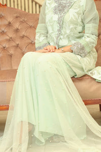 Silk & Organza 3Pc Unstitched Formal - AL-3PS-LS-UN-209