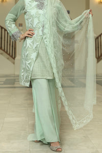 Silk & Organza 3Pc Unstitched Formal - AL-3PS-LS-UN-209
