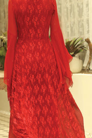 Red 2 Piece Formal Suit - LS-214