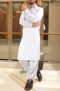 Blue Blended Kameez Shalwar - AL-KS-2242