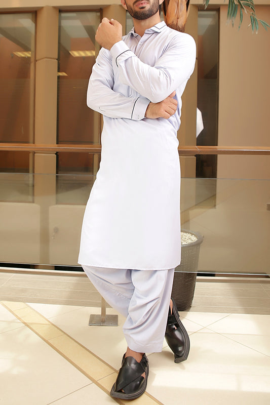 Blue Blended Kameez Shalwar - AL-KS-2242