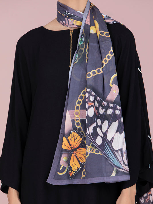 Brown Silk Women Stole - ALP-ST-231
